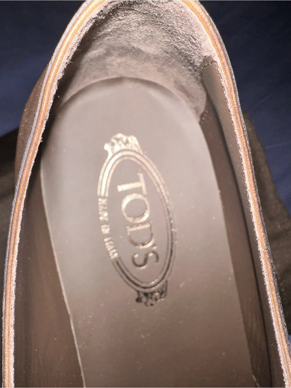 Tod's Tan Leather Derby Lace-Up Shoes